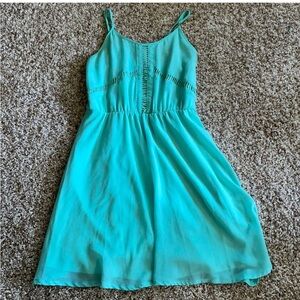 Summer Dress Teal/green/blue flowy